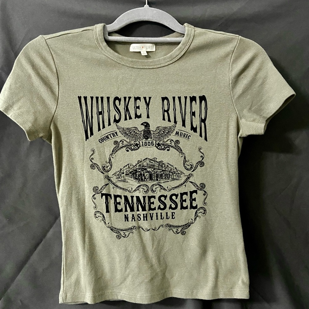 Olive Green Graphic Tee